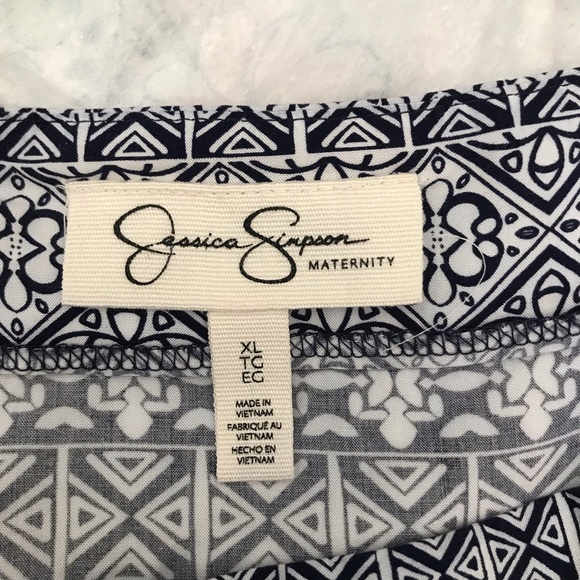 Jessica Simpson Maternity Maxi Dress Boho XL - Picture 8 of 10